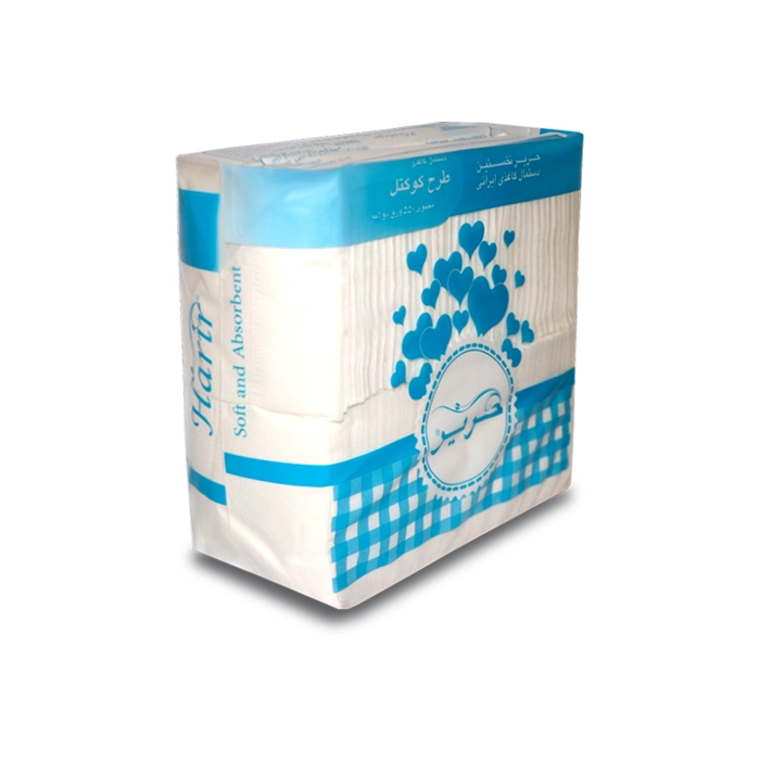 دستمال کوکتل 550 برگ دولایه حریر